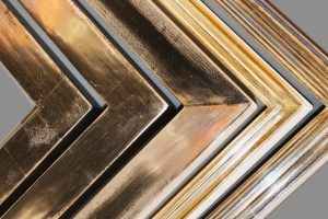 Rahmenleisten - Holzrahmen in siber und gold